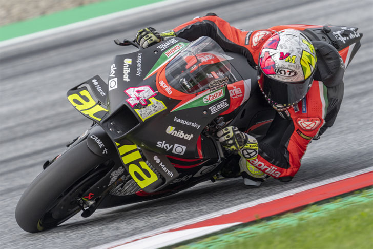 Aleix Espargaro de Aprilia Racing Aleix Espargaro de Aprilia Racing