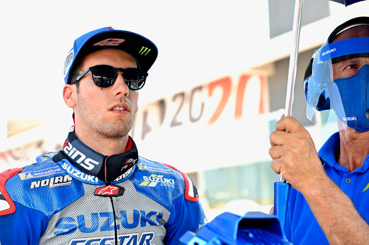 Alex Rins da equipa Suzuki Ecstar Alex Rins da equipa Suzuki Ecstar