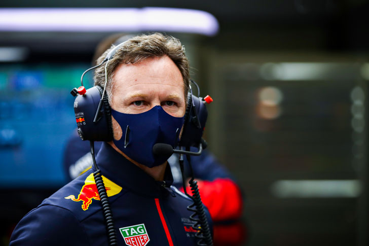 Christian Horner, chefe da equipa Red Bull Racing-Honda