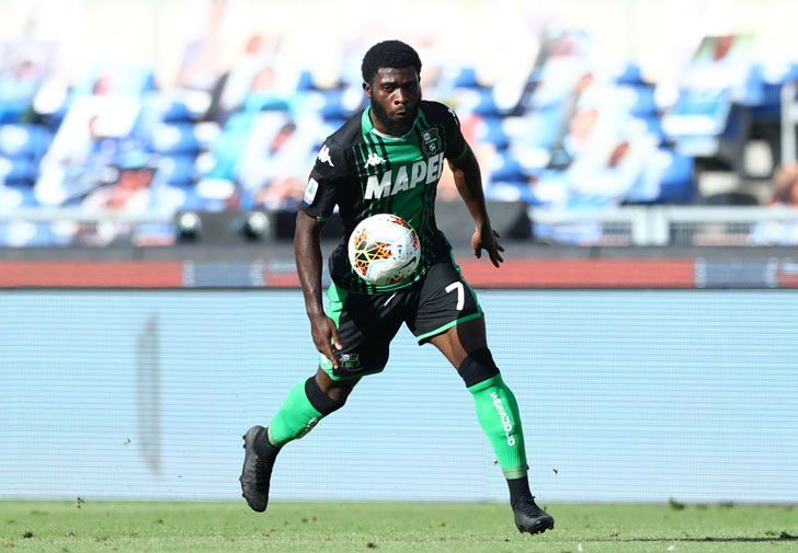 Jeremie Boga of Sassuolo