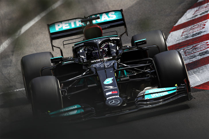 Lewis Hamilton da Mercedes