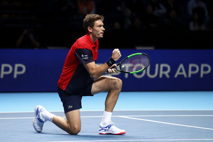 Nicolas Mahut em acção