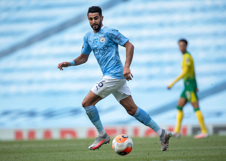 Manchester City winger Riyad Mahrez