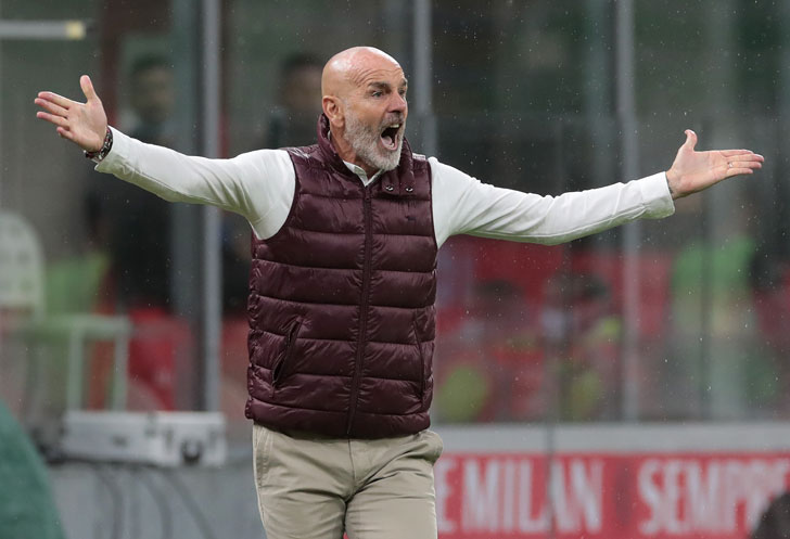 Stefano Pioli, treinador do Milan Stefano Pioli, treinador do Milan