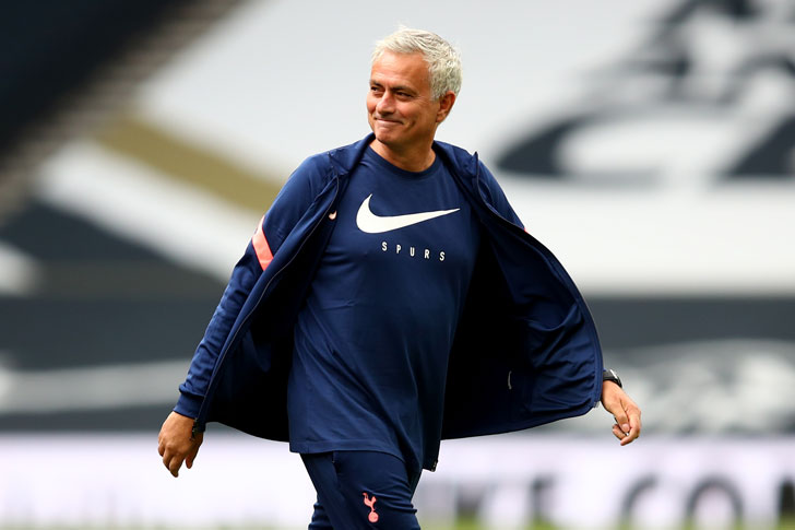 O treinador do Tottenham Hotspur - José Mourinho